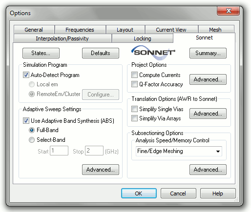 Legacy 32-bit Infterface with AWR Microwave Office - Sonnet Software